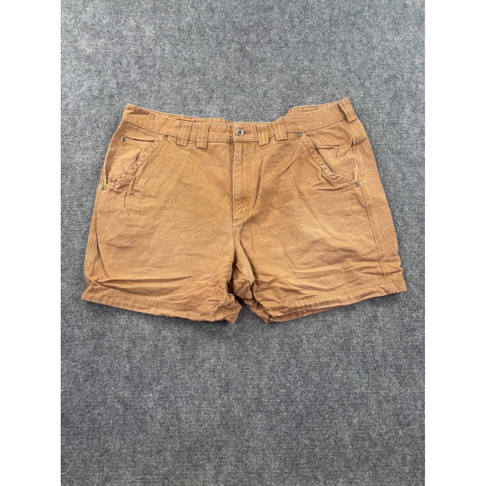 Duluth Trading Co Shorts Size 46 Brown Fire Hose Cotton Canvas Cargo Men's
